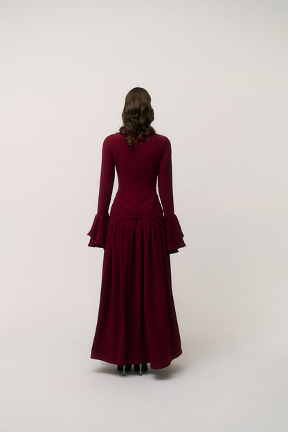Burgundy Maxi Dress
