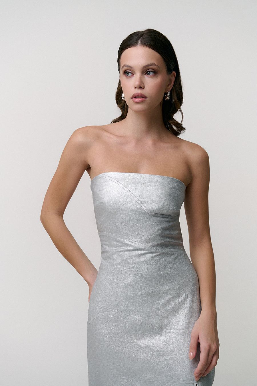 Silver Maxi Dress