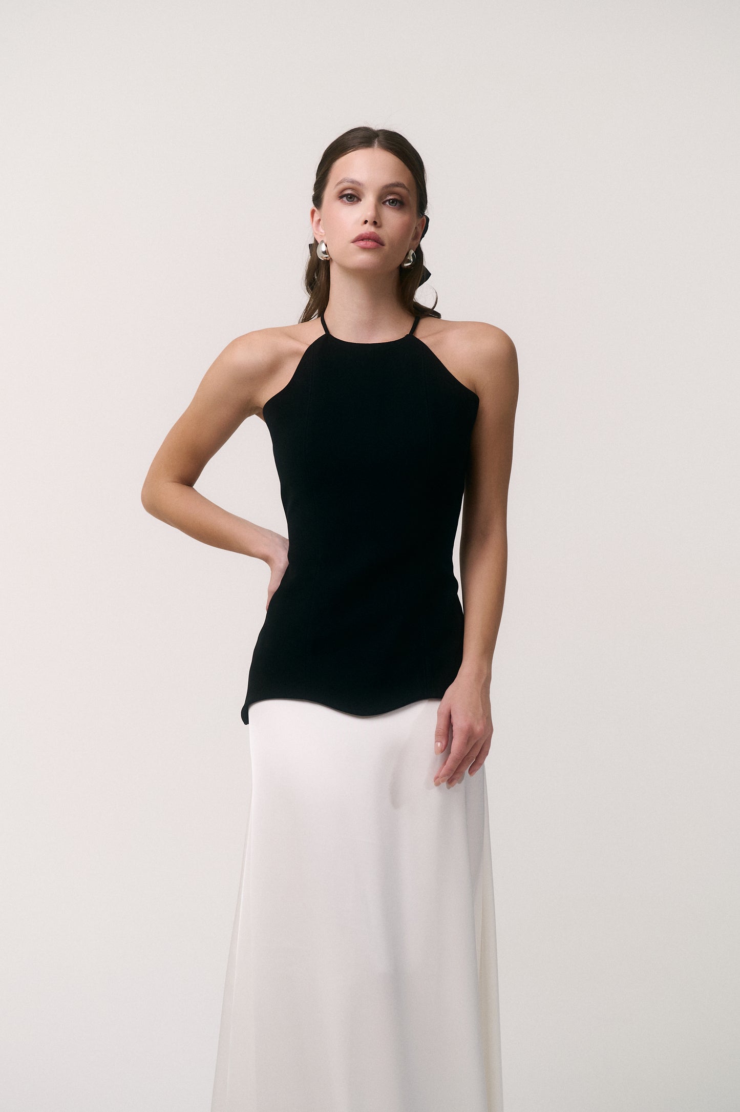 Black & White Maxi Dress