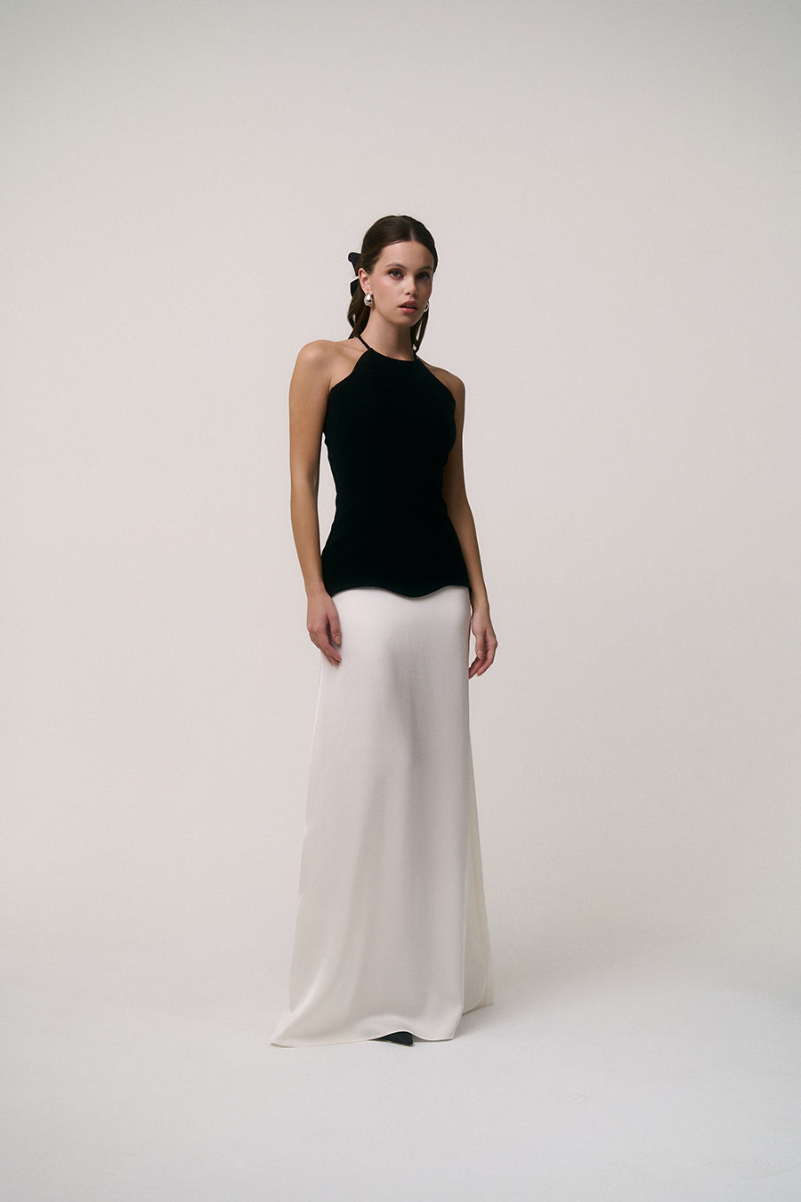 Black & White Maxi Dress