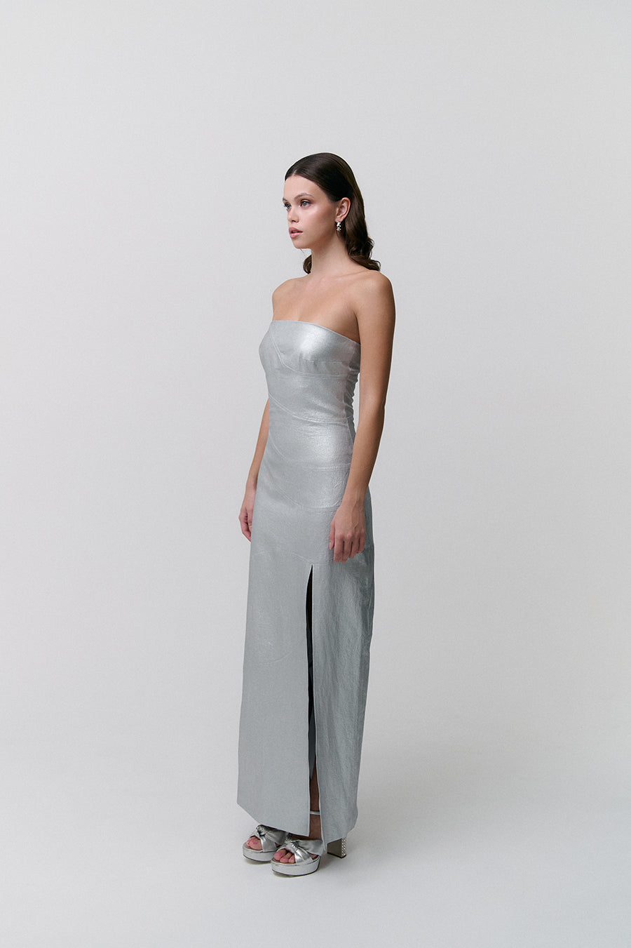 Silver Maxi Dress