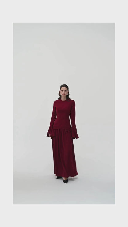 Burgundy Maxi Dress