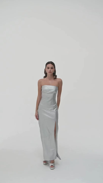 Silver Maxi Dress